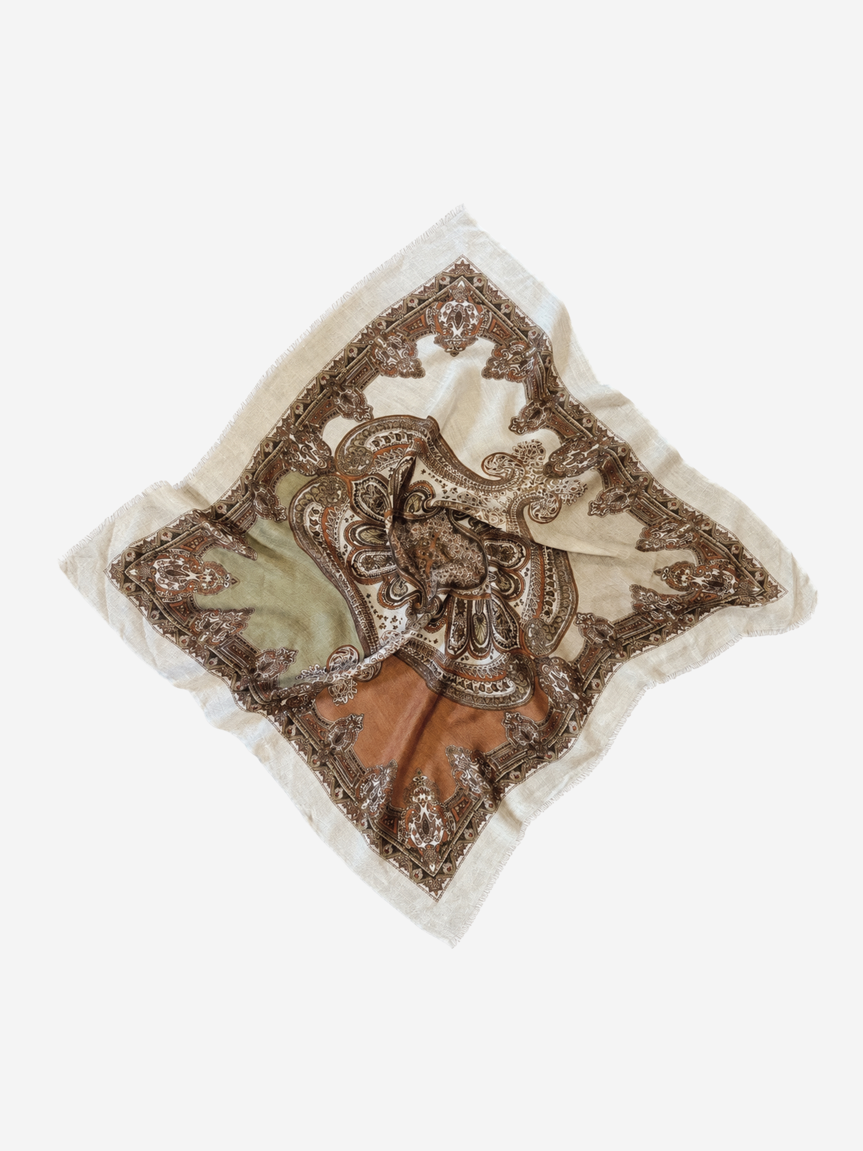 Кашемировый платок Cashmere Scarf with Floral Paisley