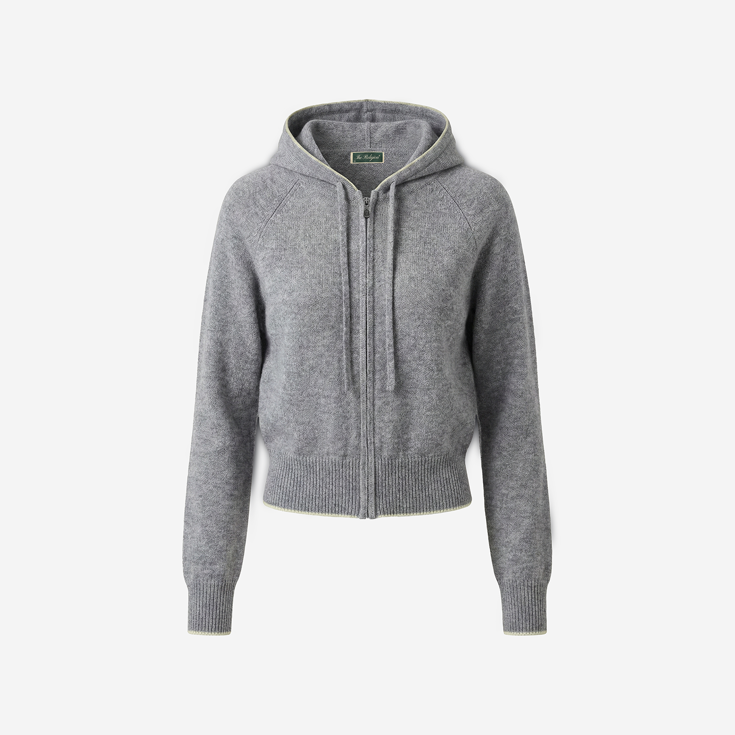 Woman Cashmere Knit Zip-Hoodie