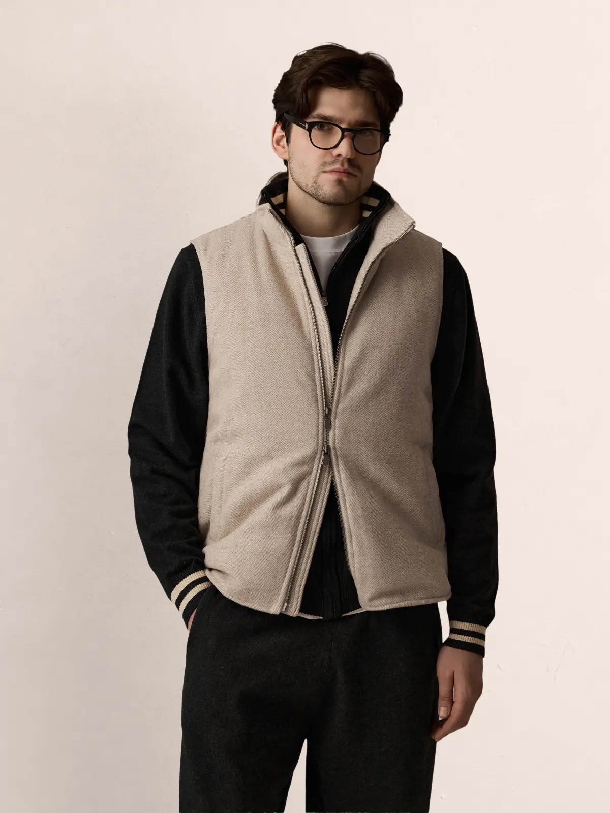 Жилет шерстяной Herringbone