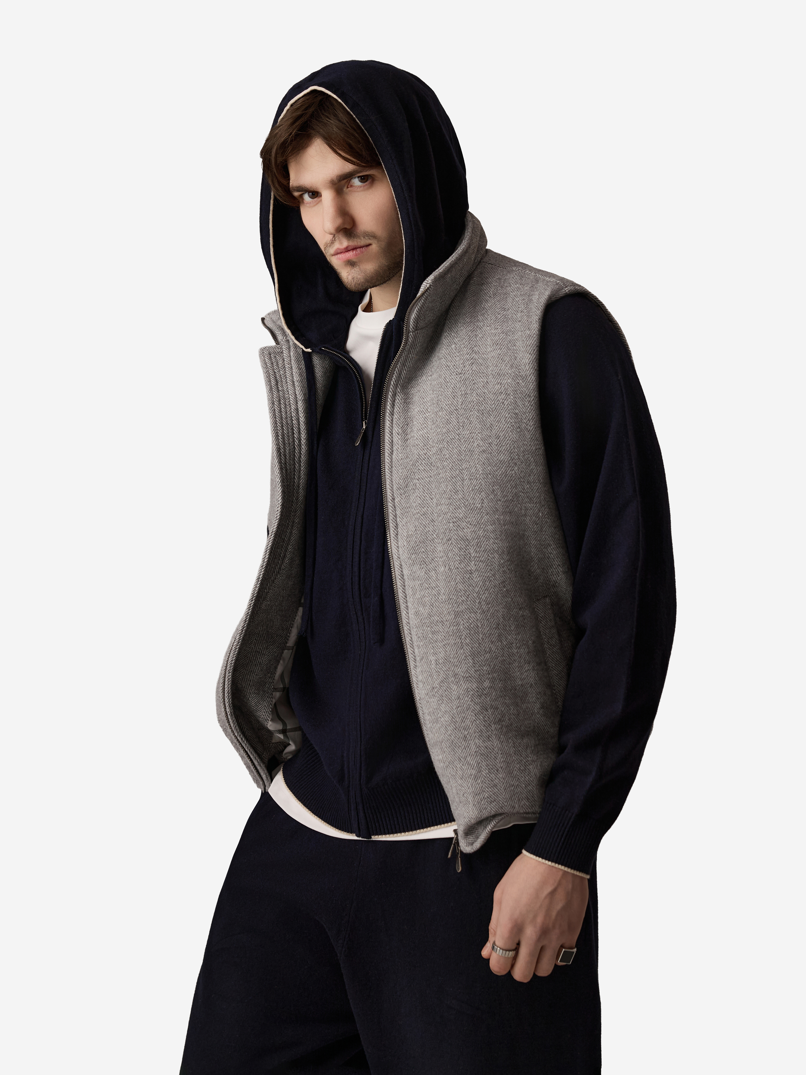 Жилет шерстяной Herringbone