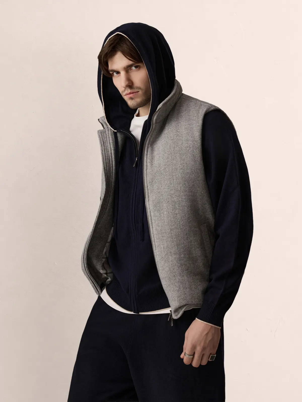 Жилет шерстяной Herringbone