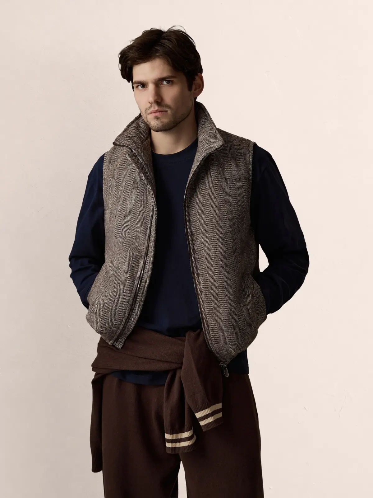 Жилет шерстяной Herringbone